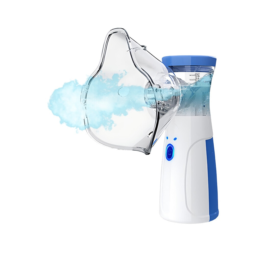 Stoyotu Blue (Blue) Portable Nebulizer Humidifier Medical Silent Mesh Nebulizer Handheld Asthma Inhaler Atomizer Children Health Care Or Oximeter