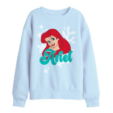 (12-13 Years, Light Blue) The Little Mermaid Childrens/Kids Ariel Sweatshirt