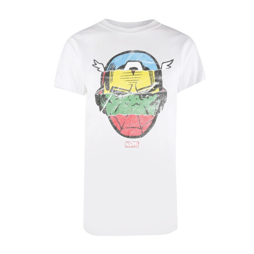 Avengers (L, White) Avengers Mens Faces T-Shirt