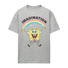 (L, Athletic Heather) SpongeBob SquarePants Womens/Ladies Imagination 2 Heather T-Shirt