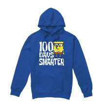 (XXL, Royal Blue) SpongeBob SquarePants Unisex Adult 100 Days Smarter Hoodie