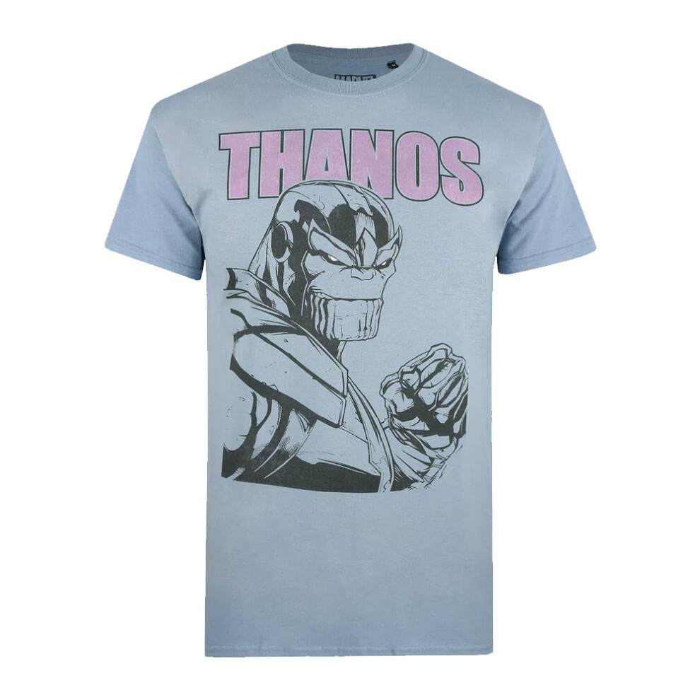 Marvel (M, Stone Blue) Mens Thanos T-Shirt