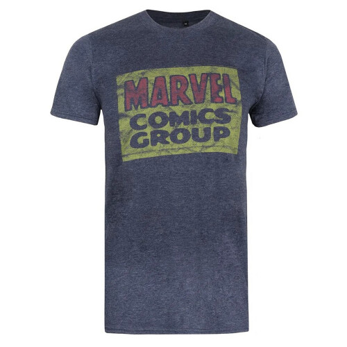 Marvel (M, Navy Heather) Marvel Mens Comics Group T-Shirt