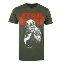 (XL, Military Green) Star Wars Mens Chewbacca Crossbow T-Shirt