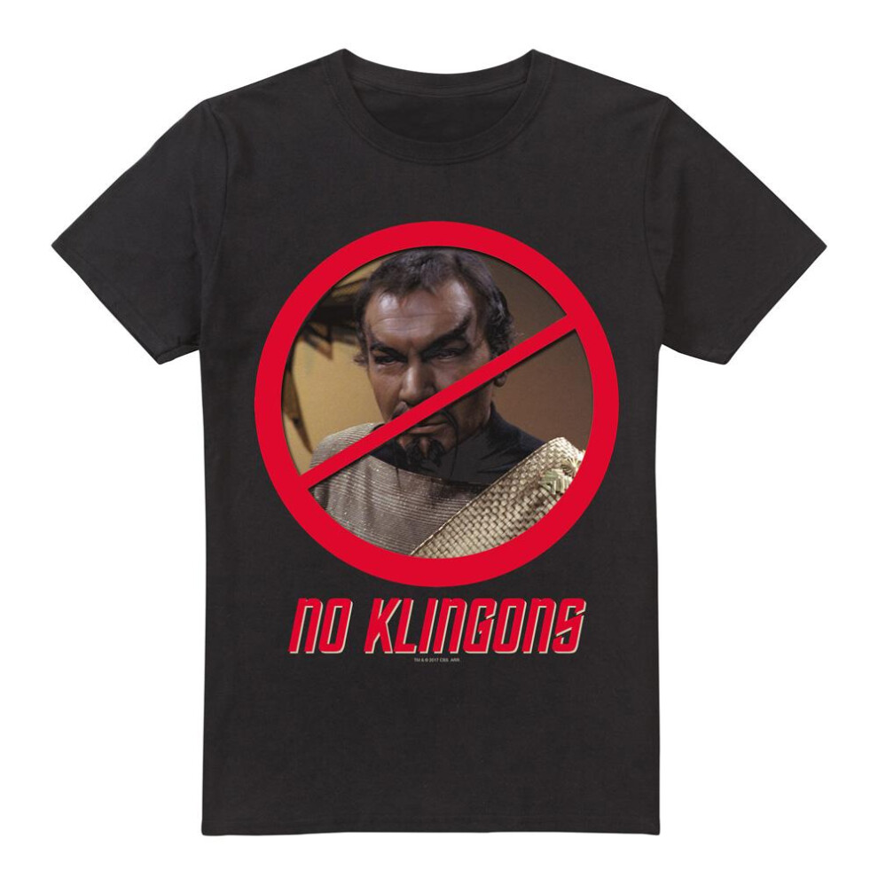 Star Trek (4Xl, ) Mens No Klingons T-Shirt Black