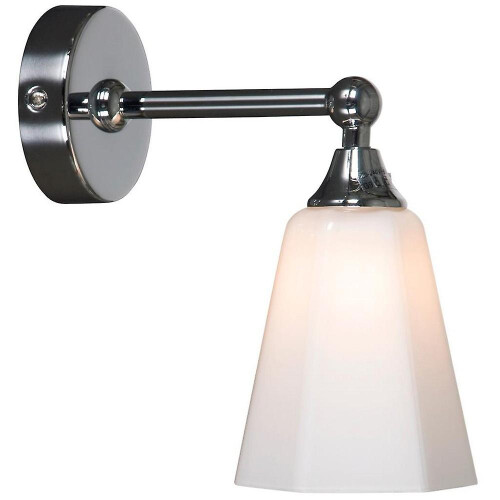 Classic Bathroom Wall Light Chrome IP44