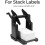 2X External Rolls Label Holder, 2 in 1 Fanfold Stack Paper Holder for Desktop Thermal Label Printer 5
