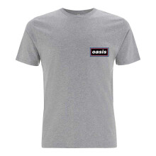 (XXL, Grey) Oasis Unisex Adult Lines T-Shirt