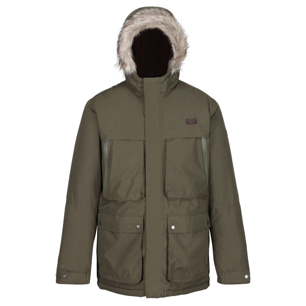 Regatta (Xl, Dark Khaki) Mens Volter Waterproof Insulated Parka