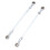 255mm Go Kart Steering Tie Rod Kit 8mm 16