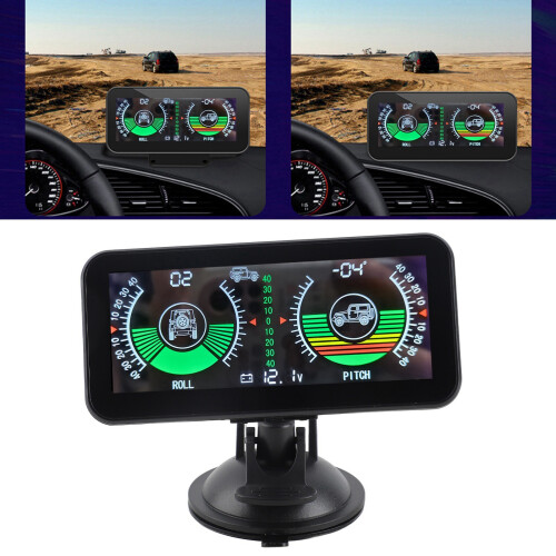 Auto Tilt Gauge with Voltage Display