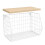 Wall-Mounted Fruit Rack with Wood-Effect Shelf 5