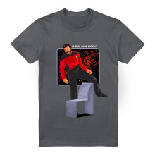 (3XL, Charcoal) Star Trek Mens Is This Seat Taken T-Shirt