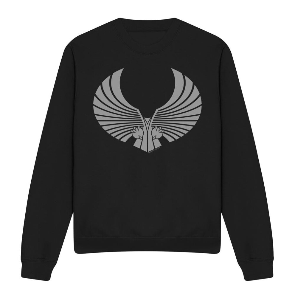Star Trek (S, ) Unisex Adult Romulan Logo Sweatshirt Black