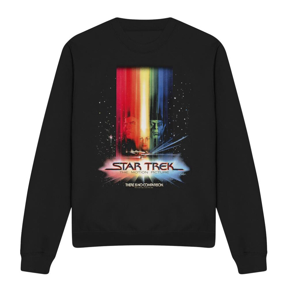 Star Trek (M, ) Unisex Adult Motion Picture Poster Sweatshirt Black