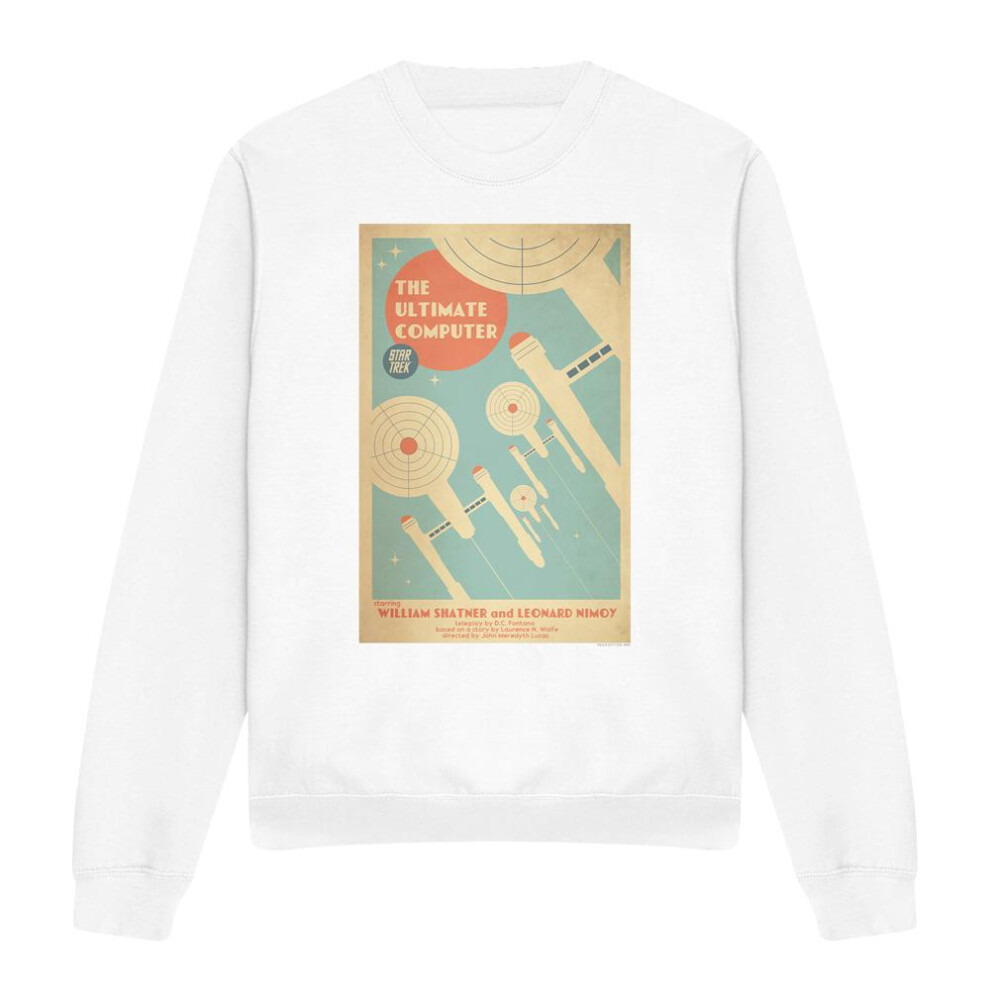 Star Trek (Xxl, ) Unisex Adult The Original Series Episode 53 Sweatshirt White