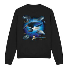 (XXL, Black) Star Trek Unisex Adult Starfleet Vessels Sweatshirt