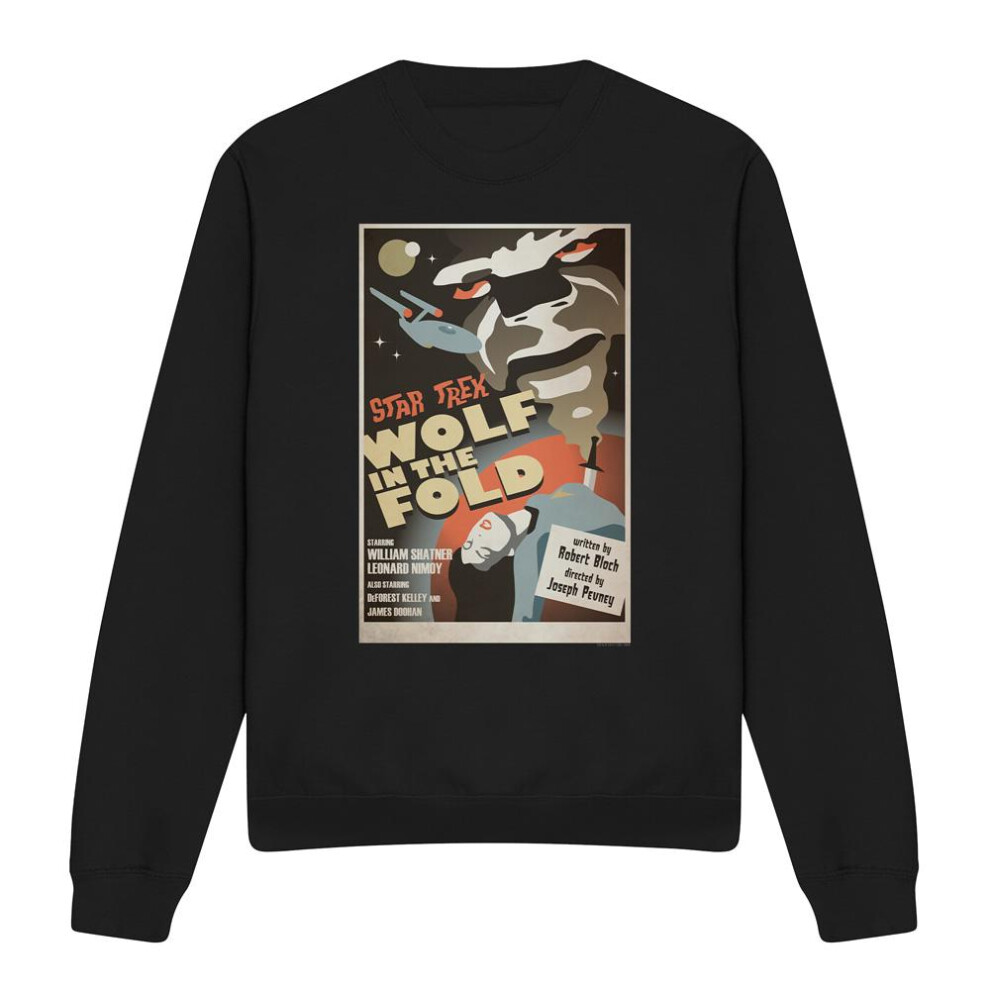 Star Trek (L, ) Unisex Adult The Original Series Episode 43 Sweatshirt Black