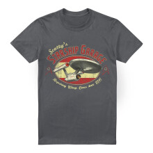 (4XL, Charcoal) Star Trek Mens Scotty's Garage T-Shirt