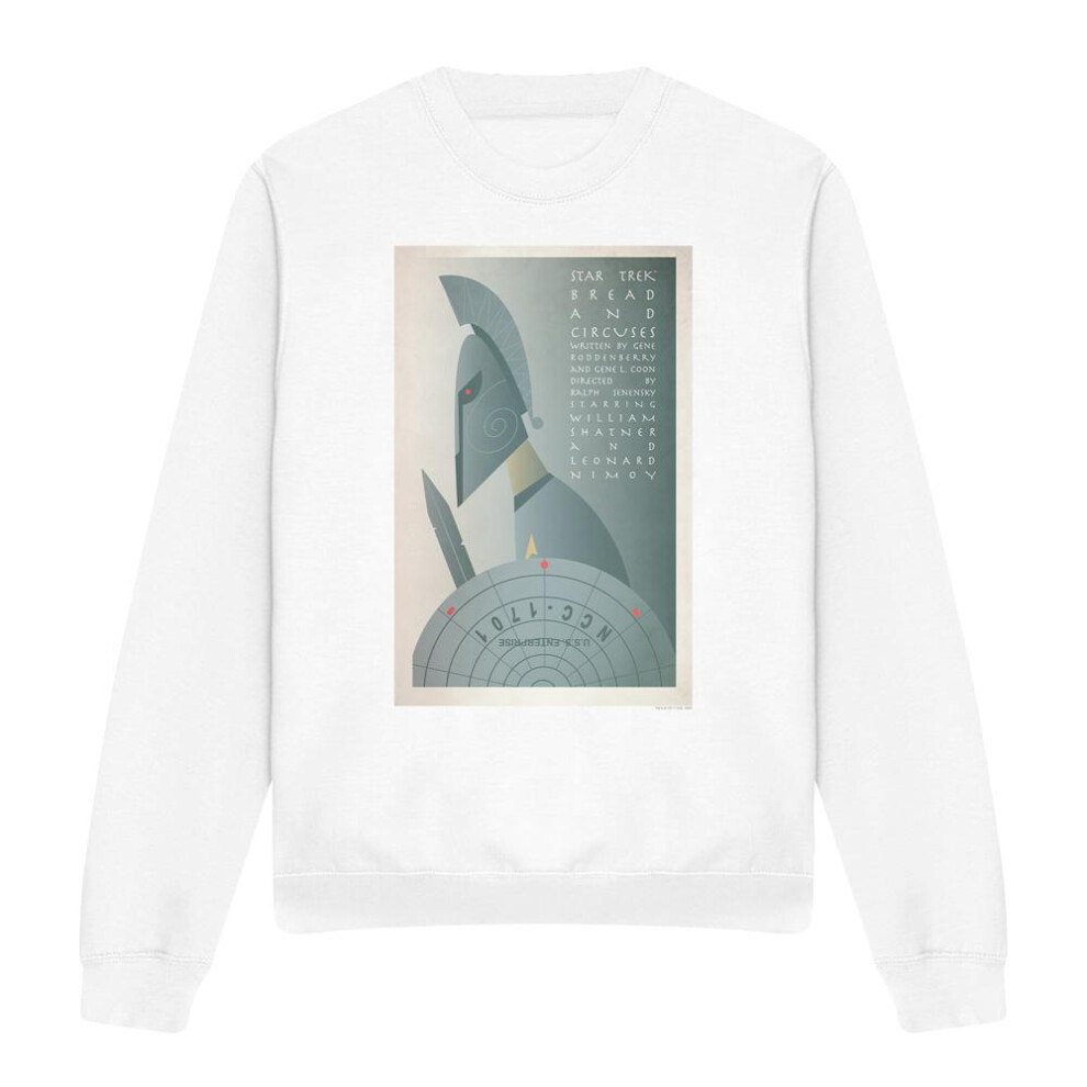 Star Trek (Xxl, ) Unisex Adult The Original Series Episode 54 Sweatshirt White
