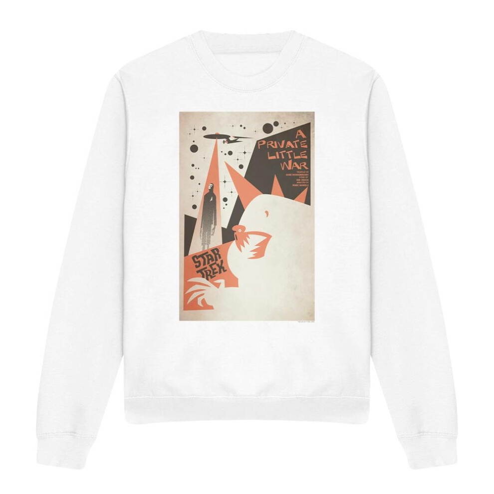 Star Trek (Xl, ) Unisex Adult The Original Series Episode 48 Sweatshirt White