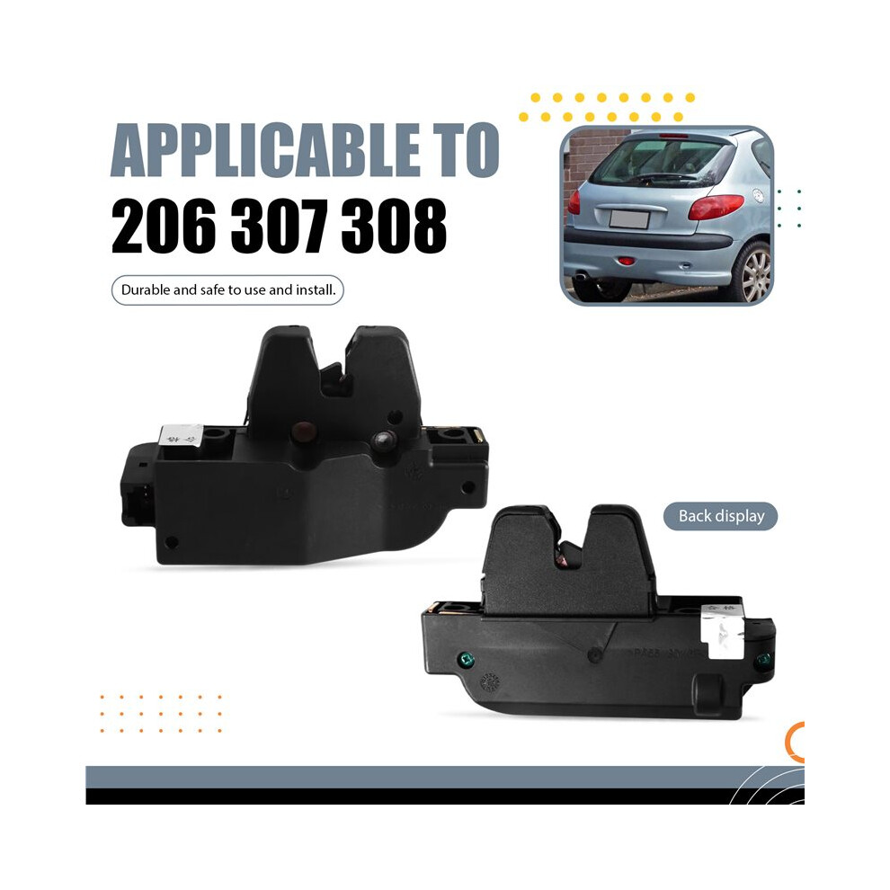 Car Tailgate Lock 8726N9 9646091480 For 206 307 308 407 508 For C3 C4 C5 Light/Black 4714075657576