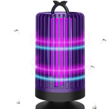 Lampada antizanzare, repellente per insetti, repellente portatile per mosche e insetti con spazzola per la pulizia, attrazione UV a 360