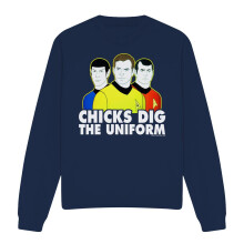 (XXL, Navy) Star Trek Unisex Adult Dig It Sweatshirt