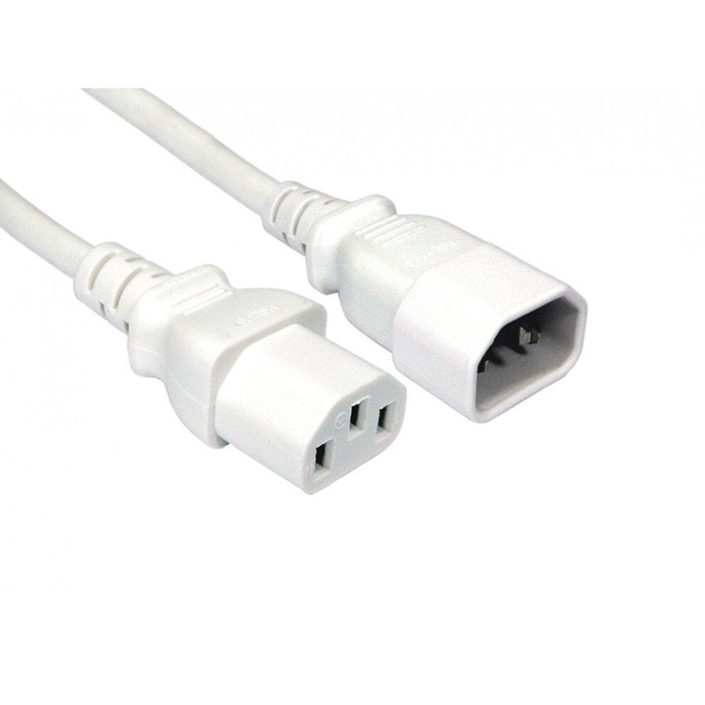 Cms Cables 5M C14 To C13 Power Extension Cable - White 5055781248924