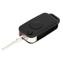 Étui à clé à rabat à 1 bouton pour Mercedes Benz (W168, W124, W202)