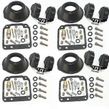 Reparatieset voor onderdelen van het brandstofsysteem en de carburateur van de Yamaha XJ550 motorfiets.