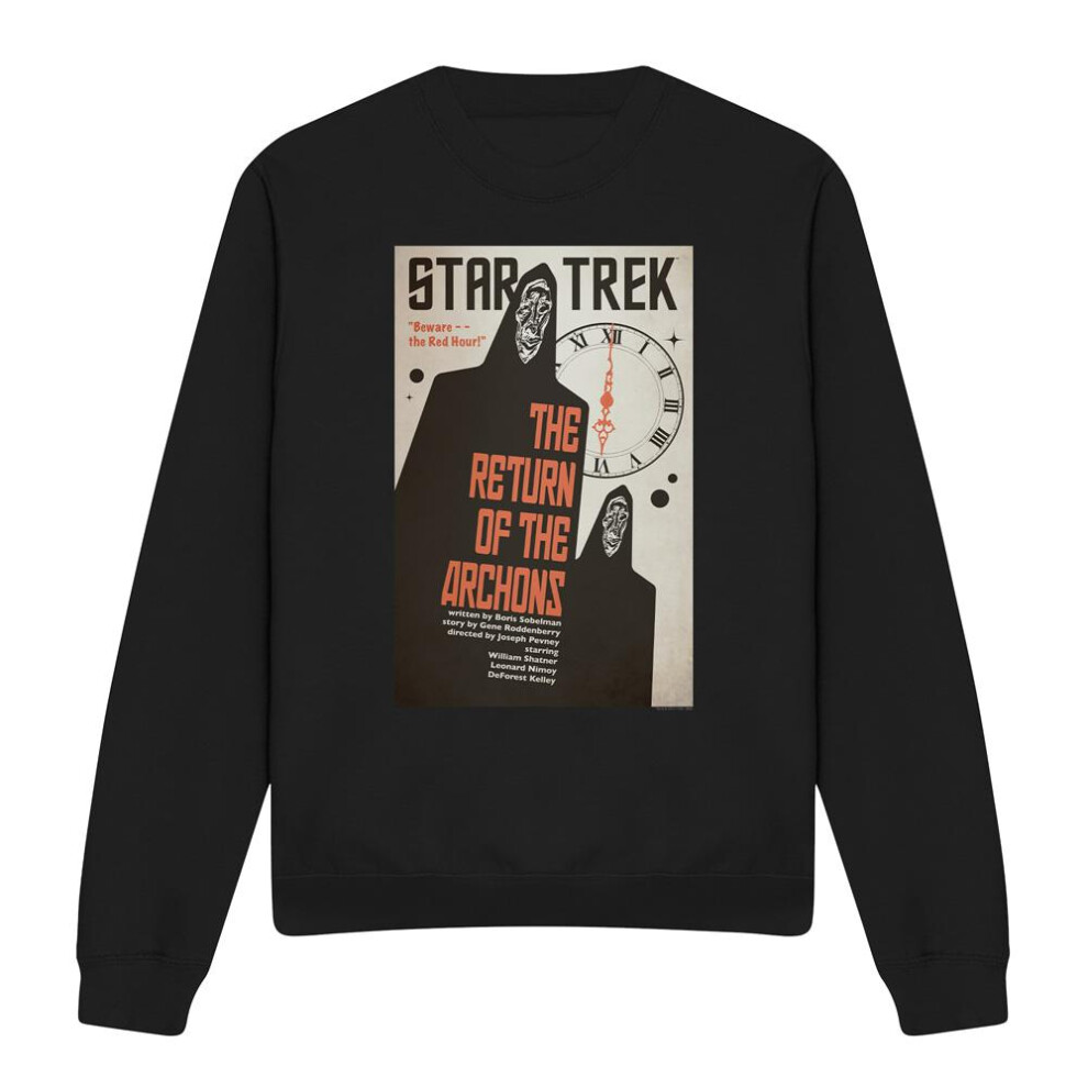 Star Trek (Xxl, ) Unisex Adult The Original Series Episode 21 Sweatshirt Black