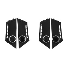 4x Front Door Tweeter Speaker Cover Treble Audio Loudspeaker Lid Horn Shell Decoration for Fit 2014-2019