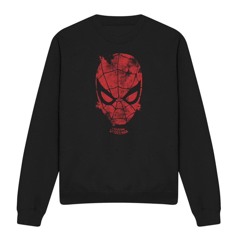 Marvel (Xl, ) Unisex Adult Webhead Sweatshirt Black