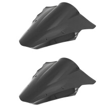 2X Black Motorcycle Windshield Windscreen for 12-16 650 Er6F Ex650F