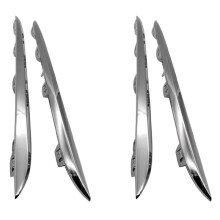 4x Rear Bumper Lip Spoiler Chrome Trim for C-Class W205 C180 C200 C250 C63AMG A2058850521 A2058850621
