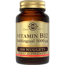 Solgar Vitamin B12 Sublingual Chewable Nuggets - Food Supplement,