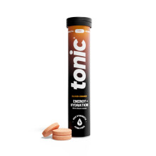 Tonic Health Energy and Hydration Tablets - 15 Vitamins, Minerals, Plants with Panax Ginseng, No Sugar Effervescent Multivitamins - Rehydration Elect
