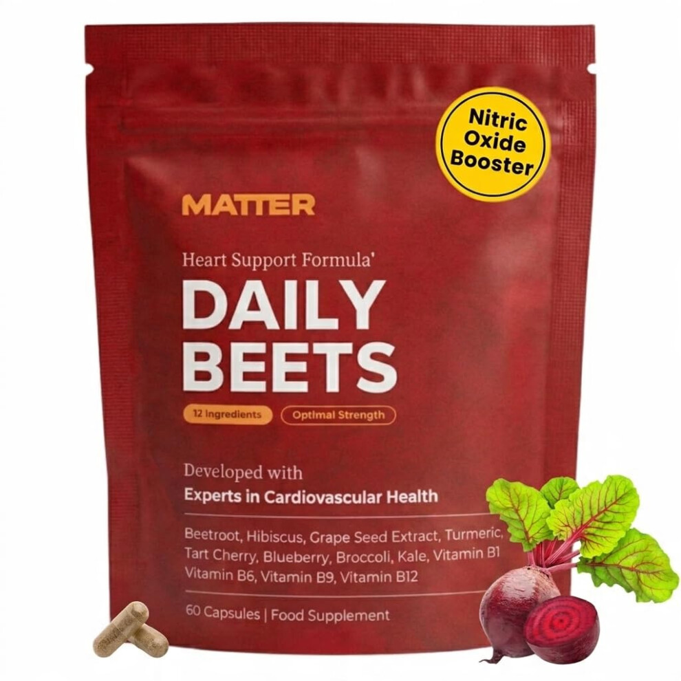 Get Matter Blood Flow+ / Daily Beets - Nitric Oxide Booster Supplement