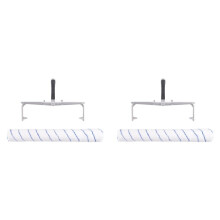 2 Set 18inch Paint Roller Brush Aluminum Alloy Roller Frame Painting Handle Tool for Wall Decorative House Tool Support