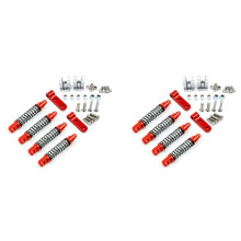 2X Ammortizzatore Anteriore E Posteriore Nel Metallo Con Staffa Fissa di Montaggio per WPL D12 1/10 Accessori per Auto Aggiornamenti RC,1
