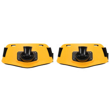 2X Adjustable Stand Gimble Belt Boat Game Fishing Rod Holder Fishing Accessories Fishing Tackle(Yellow)