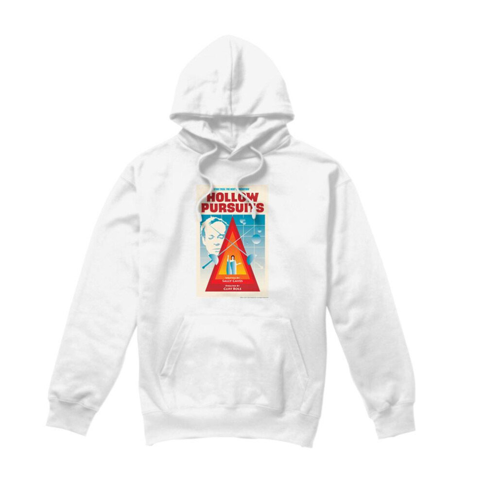 Star Trek (Xxl, ) Mens The Next Generation Season 3 Episode 21 Hoodie White