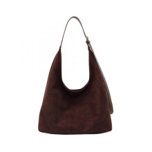 (Tan) Solid Simple Color Large Capacity Women Casual Suede Tote Autumn Bag For