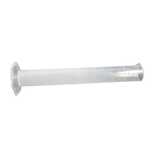 4X 250mL Clear White Plastic Liquid Measurement Graduated Cylinder for Lab Set 2