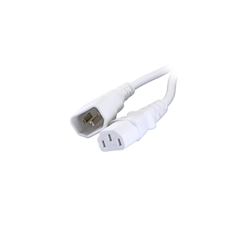 Cablenet 3M C14 - C13 Pvc 1.0Mm Power Lead White 5056750307215