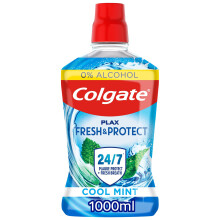 Colgate Plax Cool Mint Mouthwash 1L | fresh breath mouthwash | instant long-last