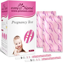 Easy@Home 20 Pregnancy Test Strips for Early Detection, 10 MIU/mL, 5