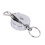 6 Pcs Stainless Silver Retractable Key Chain  Keyring Heavy Duty Steel 4