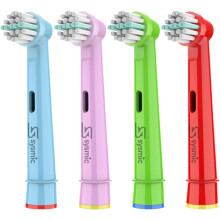 SYSMIC Kids Toothbrush Heads Soft Bristle Compatible with Oral B - 4 Pack